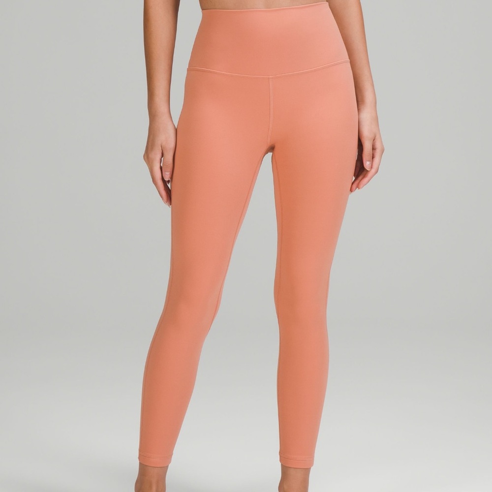 NWT * Lululemon Pink Savannah Align High Rise Pant 25” in Size 4